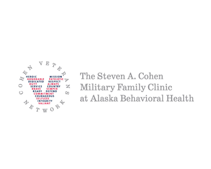 Cohen Veterans Network - The Steven A. Cohen Military Family Clinic at Alaska Behavioral Health Logo.