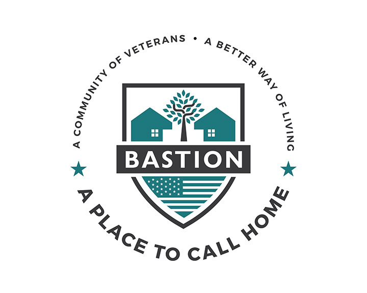 Bastion logo | A community of Veterans | A Better Way of Living | A Place to Call Home.